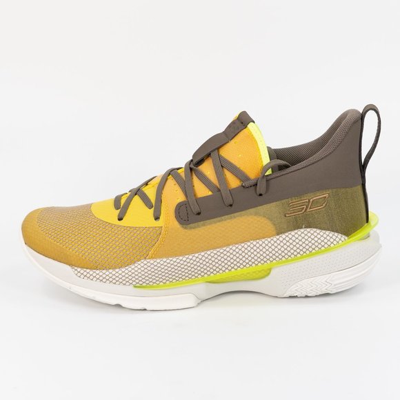 Under Armour Curry 7 'Zepplin Yellow' 2019 3021258-701 Basketball size 8 M 9.5 W - Picture 5 of 10